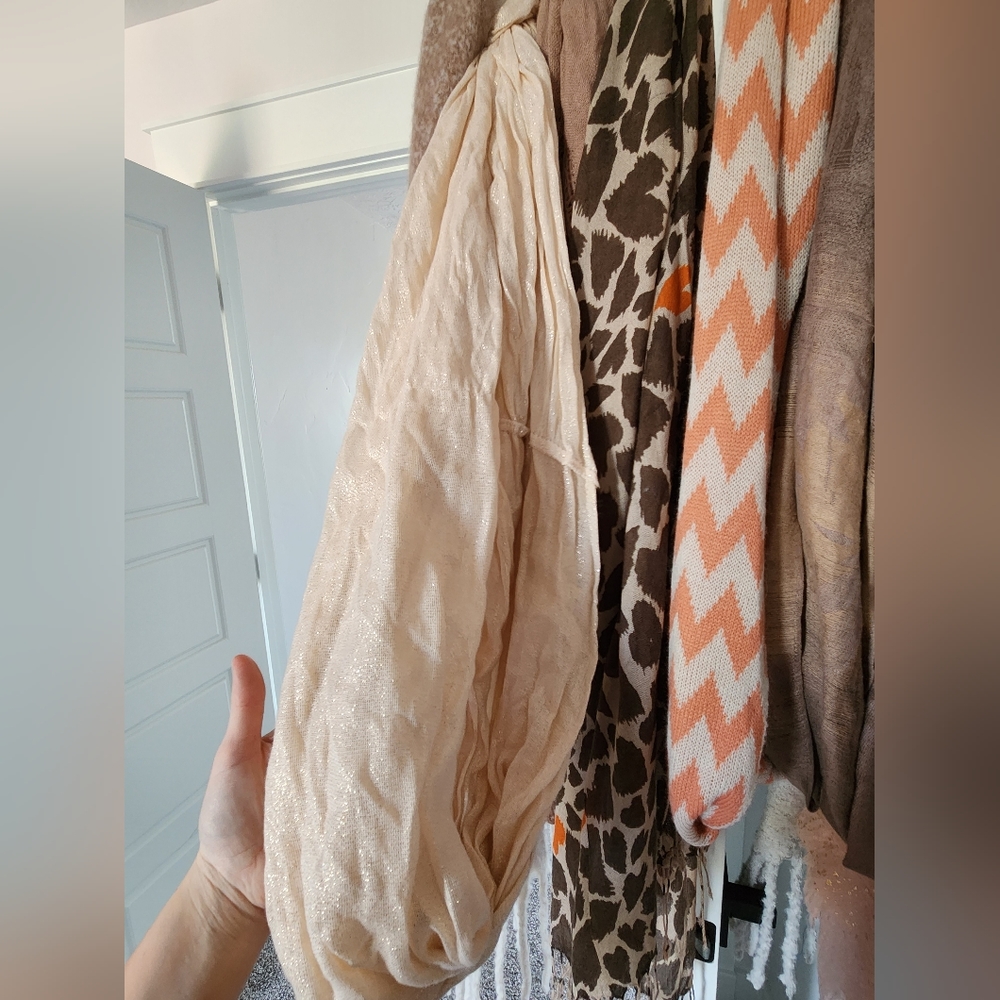 Cream Infinity Scarf - Picture 2 of 3
